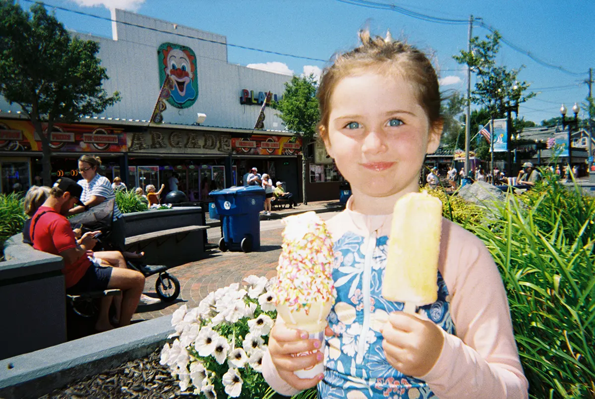 girl with popsicle